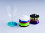 coloful disposable wine cup