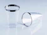plated silver square cup