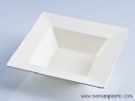 Colorful Square Bowl with silver line
